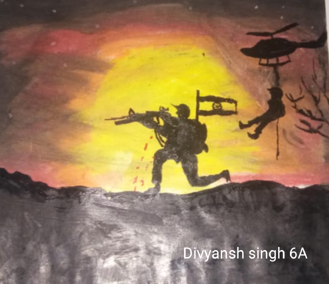 PAINTING ON SURGICAL STRIKE – India NCC
